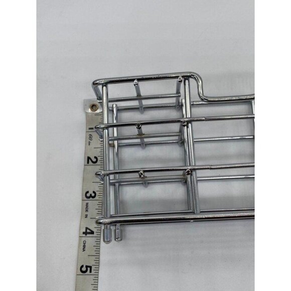 Metal Toothpaste & Toothbrush Holder For Bathroom Sliver Tone - Picture 5 of 9